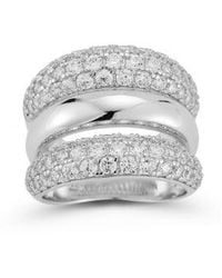 Rachel Zoe - 14k Gold Plated Sterling Triple Dome Ring - Lyst