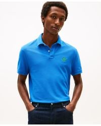 Tommy Hilfiger - Short-sleeve Script Logo Polo Shirt - Lyst
