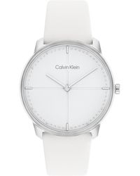 Calvin Klein - Leather Strap Watch 35mm - Lyst