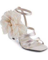 Karl Lagerfeld - Paris Caela Strappy Dress Heel With Flower Detail Pump - Lyst