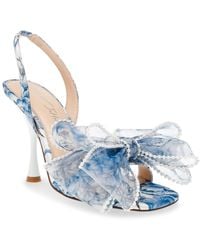 Betsey Johnson - Fawn Mesh Bow Heeled Sandals - Lyst