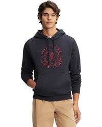 Tommy Hilfiger - Regular-fit Heritage Logo Embroidered French Terry Hoodie - Lyst