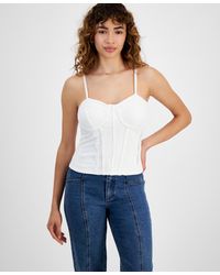 Almost Famous - Lace Bustier Top - Lyst