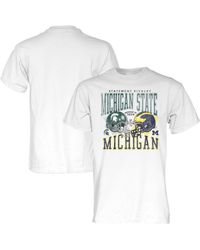 Blue 84 - And Michigan State Spartans Vs. Michigan Wolverines 2024 Rivalry Matchup T-shirt - Lyst