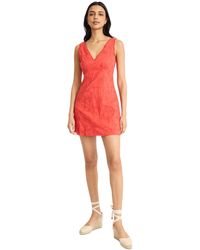 The Good Journey - Embroidered Rickrack-trim Mini Dress - Lyst