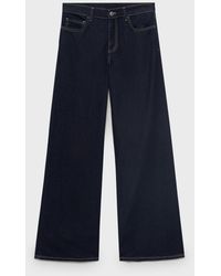 Mango - Low Waist Wide Leg Jeans - Lyst