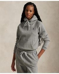 Polo Ralph Lauren - Shrunken Fit Fleece Hoodie Sweatshirt - Lyst