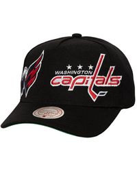 Mitchell & Ness - Washington Capitals Busted Logo Wordmark Wrap-around Pro Pinch Adjustable Hat - Lyst