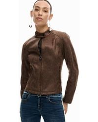 Desigual - Mandarin Collar Jacket - Lyst