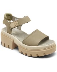 Timberland - Everleigh Ankle Strap Sandals From Finish Line - Lyst