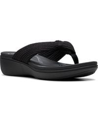 Clarks - Cloudsteppers Breeze Rae Erin Slip-on Flat Sandals - Lyst