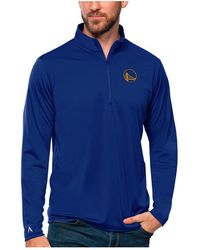 Antigua - Golden State Warriors Tribute Quarter-zip Pullover Top - Lyst
