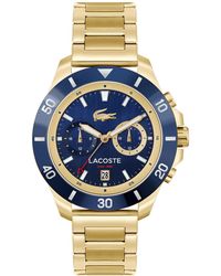 Lacoste - Toranga Gold-tone Stainless Steel Bracelet Watch 44mm - Lyst