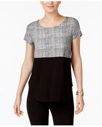 alfani short sleeve tops