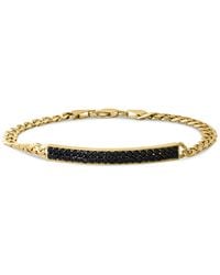 Effy - Effy Black Spinel Cluster Plate Link Bracelet (2-3/8 Ct. T.w. - Lyst