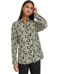 Karl Lagerfeld - Printed Oversize Blouse - Lyst