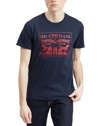 Levi's - 2-horse Graphic Regular Fit Crewneck T-shirt - Lyst