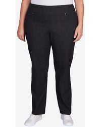 Ruby Rd. - Plus Size Pull On Denim Pants - Lyst