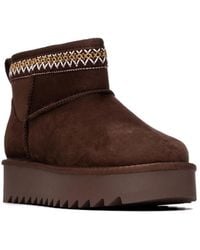Xti - Platform Suede Ankle Booties Refresh Collection - Lyst