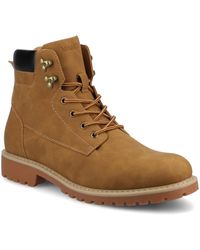 Vance Co. - Rogue Round Toe Work Ankle Boots - Lyst