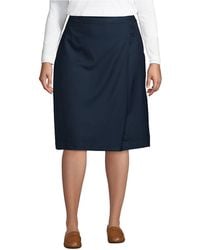 Lands' End - Plus Size School Uniform Solid A-line Skirt Below The Knee - Lyst