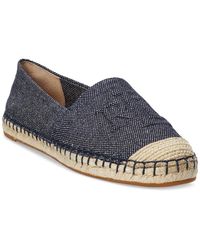 Ralph Lauren - Cameron Logo Slip-on Espadrille Flats - Lyst