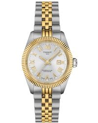 Tissot - Automatic Ballade Two-tone Stainless Steel Watch 30mm - Lyst