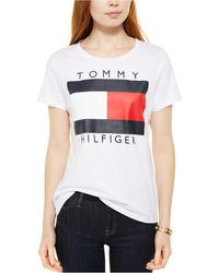 tommy hilfiger women's logo t shirt