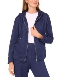 Vince Camuto - Knit Zip-front Hoodie Jacket - Lyst