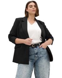 City Chic - Plus Size Galactic Oversized Stretch Ponte Blazer - Lyst