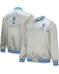 Mitchell & Ness - Detroit Lions Double Down Satin Full-snap Jacket - Lyst