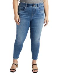Jag - Plus Size Valentina High Rise Skinny Crop Pull-on Jeans - Lyst