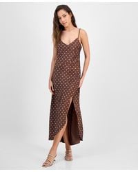 Guess - Cemona Printed Faux-wrap Sleeveless Dress - Lyst