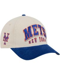 KTZ - Cream/royal New York Mets Sided Corduroy 9forty A-frame Adjustable Hat - Lyst