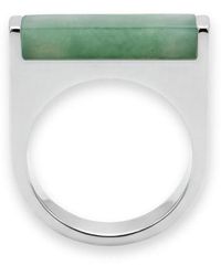 seree - Year Of The Horse — Jade Stone Saddle Ring - Lyst