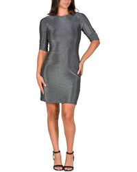24seven Comfort Apparel - Elbow Length Sleeve Bodycon Mini Party Dress - Lyst