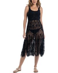 Dotti - Cotton Crochet Sleeveless Cover-up Dress - Lyst