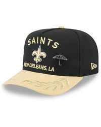 KTZ - Black/gold New Orleans Saints 2025 Nfl Draft On Stage A-frame 59fifty Fitted Hat - Lyst
