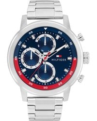 Tommy Hilfiger - Multifunction -tone Stainless Steel Bracelet Watch - Lyst