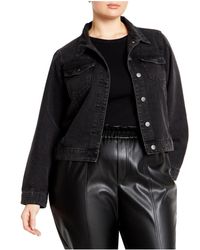 City Chic - Plus Size Tia Denim Jacket - Lyst