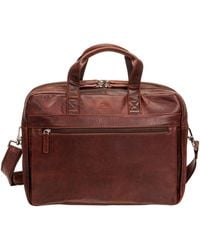 Mancini - Buffalo Double Compartment Briefcase For 15.6" Laptop And Tablet - Lyst