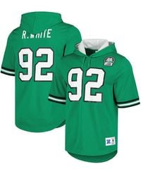 Mitchell & Ness - reggie White Philadelphia Eagles Retired Player Name And Number Mesh Hoodie T-shirt - Lyst