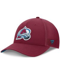 Fanatics - Colorado Avalanche Authentic Pro Home Ice Trucker Adjustable Hat - Lyst