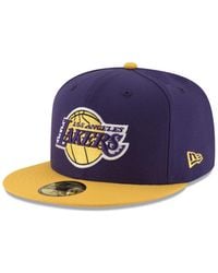 KTZ - Los Angeles Lakers Official Team Color 2tone 59fifty Fitted Cap - Lyst