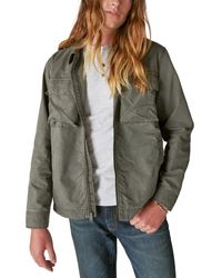 Lucky Brand - Fleece-lined Zip-front Shirt Jacket - Lyst