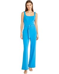 Donna Morgan - Square-neck Belted Jumpsuit - Lyst