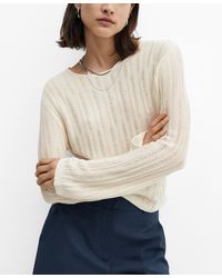 Mango - Flared Sleeve Drained Pullover - Lyst
