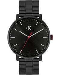 Calvin Klein - Real Ionic Plated Steel Mesh Bracelet Watch - Lyst
