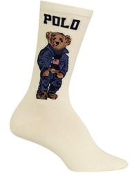Polo Ralph Lauren - Americana Polo Bear Crew Socks - Lyst