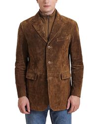 BGSD - Men Brett Three-button Suede Leather Blazer - Lyst